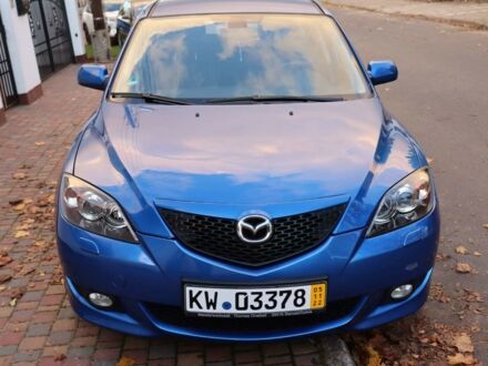 Синий Мазда 3, объемом двигателя 2 л и пробегом 92 тыс. км за 3500 $, фото 1 на Automoto.ua