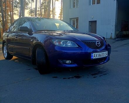 Синий Мазда 3, объемом двигателя 2 л и пробегом 200 тыс. км за 4000 $, фото 1 на Automoto.ua