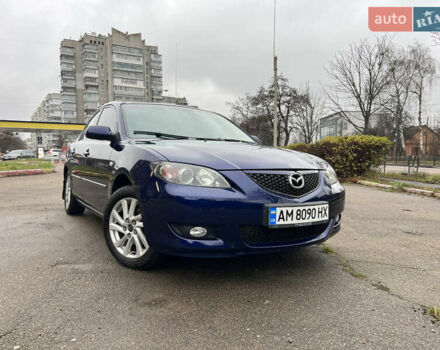 Синій Мазда 3, об'ємом двигуна 1.6 л та пробігом 228 тис. км за 4350 $, фото 1 на Automoto.ua