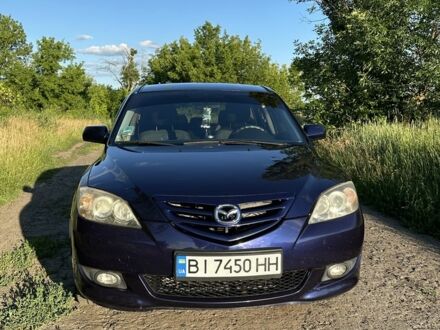 Синий Мазда 3, объемом двигателя 1.6 л и пробегом 192 тыс. км за 4602 $, фото 1 на Automoto.ua