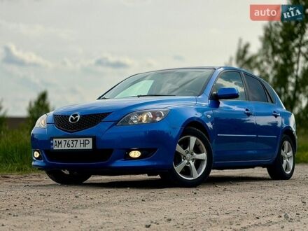 Синий Мазда 3, объемом двигателя 1.6 л и пробегом 243 тыс. км за 4800 $, фото 1 на Automoto.ua