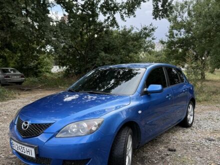 Синий Мазда 3, объемом двигателя 1.6 л и пробегом 371 тыс. км за 3200 $, фото 1 на Automoto.ua