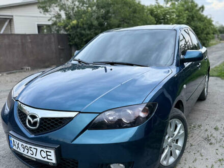 Мазда 3 2006 в Чугуеве на Automoto.ua Синий Мазда 3, объемом двигателя 1.6 л и пробегом 188 тыс. км за 4900 $, фото 1 на Automoto.ua