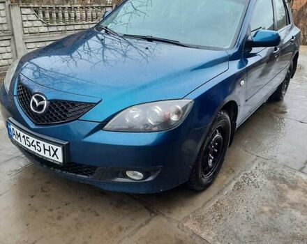 Синий Мазда 3, объемом двигателя 1.6 л и пробегом 265 тыс. км за 3999 $, фото 1 на Automoto.ua