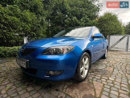 Синий Мазда 3, объемом двигателя 1.6 л и пробегом 143 тыс. км за 5450 $, фото 1 на Automoto.ua