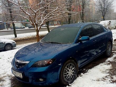 Синий Мазда 3, объемом двигателя 1.6 л и пробегом 190 тыс. км за 6150 $, фото 1 на Automoto.ua