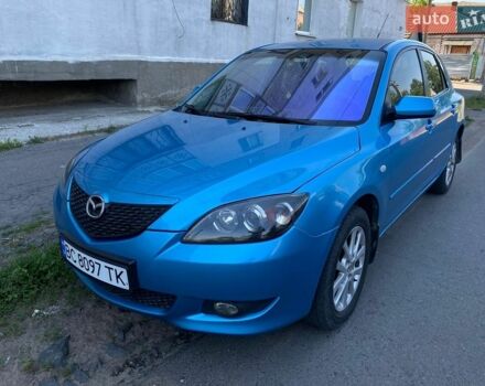 Синий Мазда 3, объемом двигателя 2 л и пробегом 255 тыс. км за 3850 $, фото 1 на Automoto.ua