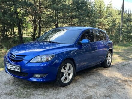 Синий Мазда 3, объемом двигателя 2 л и пробегом 215 тыс. км за 3750 $, фото 1 на Automoto.ua