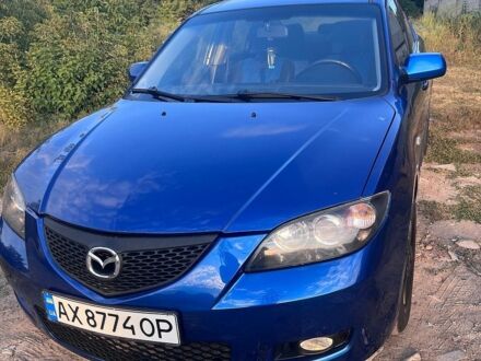 Синий Мазда 3, объемом двигателя 1.6 л и пробегом 234 тыс. км за 4500 $, фото 1 на Automoto.ua