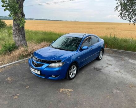 Синий Мазда 3, объемом двигателя 1.6 л и пробегом 216 тыс. км за 4500 $, фото 1 на Automoto.ua