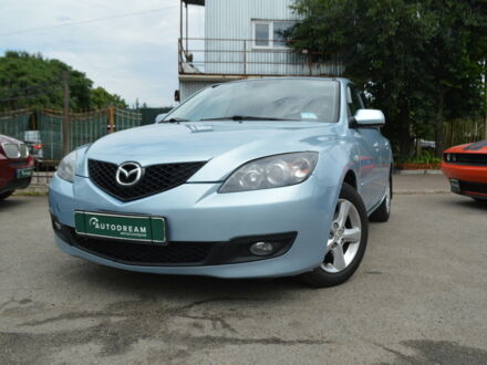Синий Мазда 3, объемом двигателя 1.6 л и пробегом 230 тыс. км за 5500 $, фото 1 на Automoto.ua