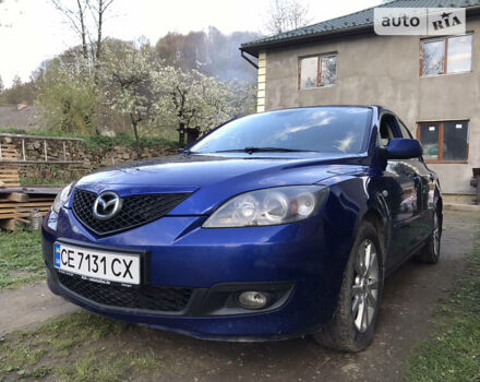 Синий Мазда 3, объемом двигателя 1.6 л и пробегом 200 тыс. км за 5500 $, фото 1 на Automoto.ua