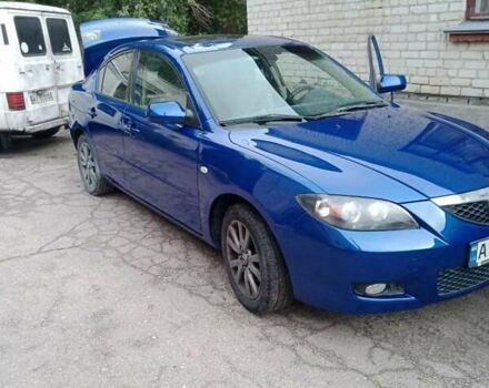 Синий Мазда 3, объемом двигателя 1.6 л и пробегом 240 тыс. км за 6300 $, фото 1 на Automoto.ua