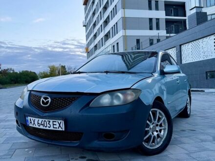 Синий Мазда 3, объемом двигателя 1.6 л и пробегом 123 тыс. км за 3450 $, фото 1 на Automoto.ua