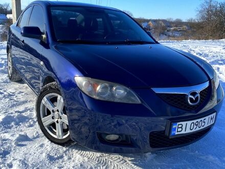 Синий Мазда 3, объемом двигателя 2 л и пробегом 24000 тыс. км за 5499 $, фото 1 на Automoto.ua
