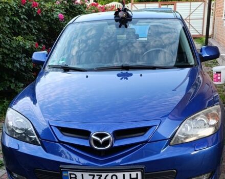 Синий Мазда 3, объемом двигателя 1.6 л и пробегом 200 тыс. км за 7500 $, фото 1 на Automoto.ua
