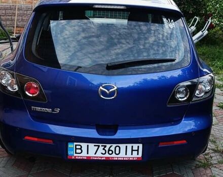 Синий Мазда 3, объемом двигателя 1.6 л и пробегом 200 тыс. км за 7500 $, фото 1 на Automoto.ua