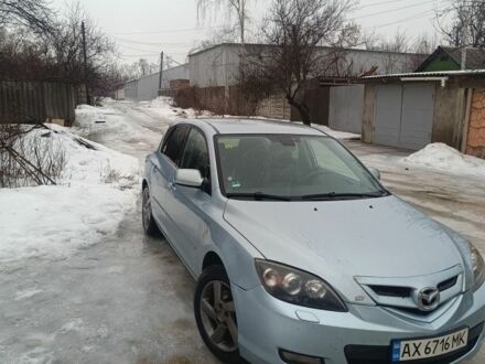 Синий Мазда 3, объемом двигателя 2 л и пробегом 210 тыс. км за 4500 $, фото 1 на Automoto.ua