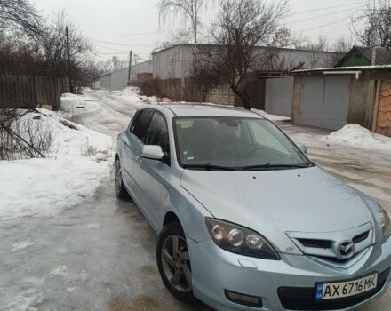 Синий Мазда 3, объемом двигателя 2 л и пробегом 210 тыс. км за 4500 $, фото 1 на Automoto.ua