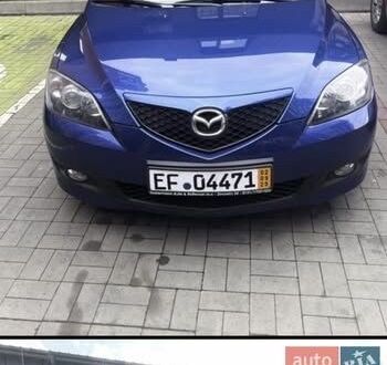 Синій Мазда 3, об'ємом двигуна 1.6 л та пробігом 160 тис. км за 6500 $, фото 1 на Automoto.ua