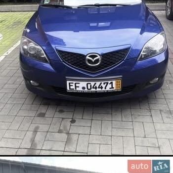 Синий Мазда 3, объемом двигателя 1.6 л и пробегом 160 тыс. км за 6500 $, фото 1 на Automoto.ua