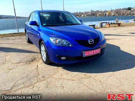 Синий Мазда 3, объемом двигателя 1.6 л и пробегом 162 тыс. км за 5650 $, фото 1 на Automoto.ua