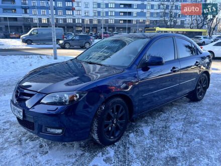 Синий Мазда 3, объемом двигателя 1.6 л и пробегом 150 тыс. км за 6000 $, фото 1 на Automoto.ua