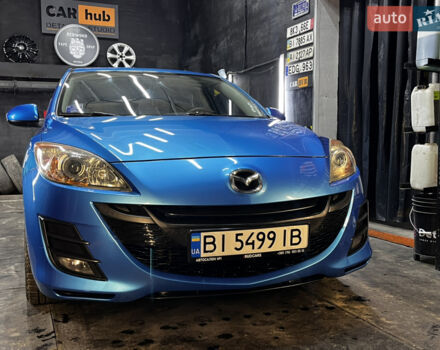 Синий Мазда 3, объемом двигателя 1.6 л и пробегом 162 тыс. км за 7600 $, фото 1 на Automoto.ua