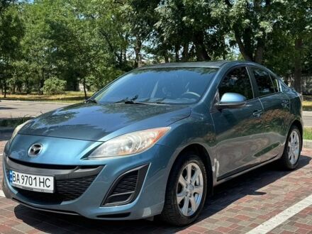 Синий Мазда 3, объемом двигателя 2 л и пробегом 255 тыс. км за 7500 $, фото 1 на Automoto.ua