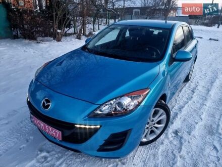 Синий Мазда 3, объемом двигателя 2 л и пробегом 156 тыс. км за 8250 $, фото 1 на Automoto.ua