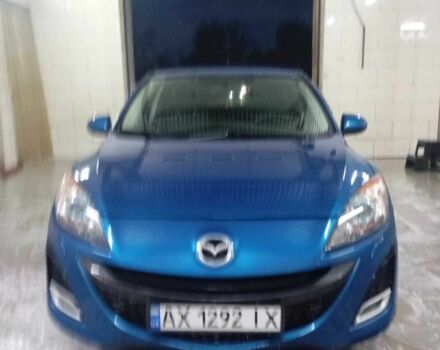Синий Мазда 3, объемом двигателя 2 л и пробегом 155 тыс. км за 6300 $, фото 1 на Automoto.ua