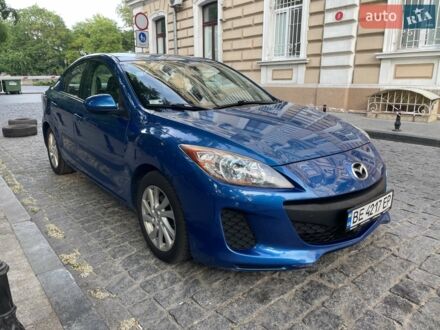 Синий Мазда 3, объемом двигателя 2 л и пробегом 170 тыс. км за 8000 $, фото 1 на Automoto.ua