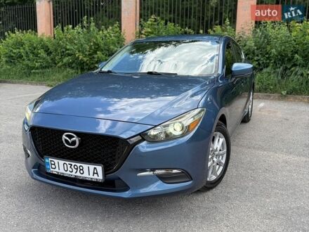 Синий Мазда 3, объемом двигателя 2 л и пробегом 92 тыс. км за 12500 $, фото 1 на Automoto.ua