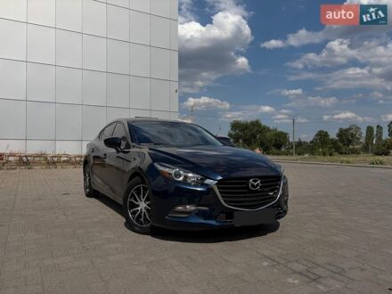 Синий Мазда 3, объемом двигателя 2 л и пробегом 185 тыс. км за 10400 $, фото 1 на Automoto.ua