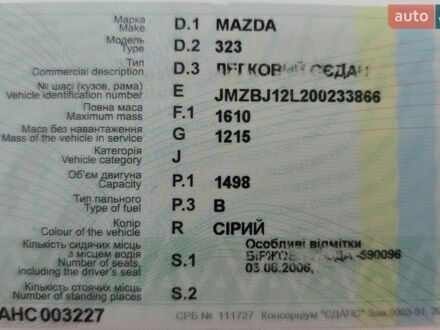 Сірий Мазда 323, об'ємом двигуна 1.5 л та пробігом 236 тис. км за 3300 $, фото 1 на Automoto.ua