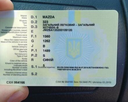 Синий Мазда 323, объемом двигателя 1.49 л и пробегом 437 тыс. км за 1500 $, фото 4 на Automoto.ua