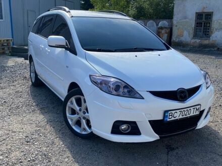 Белый Мазда 5, объемом двигателя 2 л и пробегом 227 тыс. км за 5900 $, фото 1 на Automoto.ua