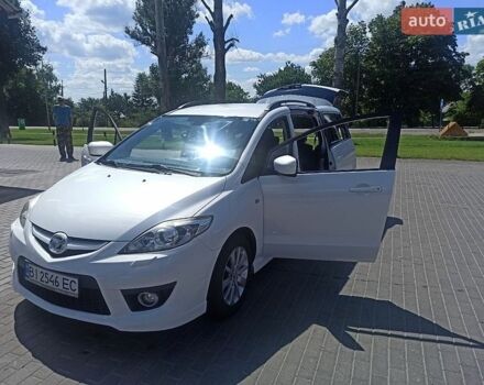 Белый Мазда 5, объемом двигателя 2 л и пробегом 242 тыс. км за 7500 $, фото 1 на Automoto.ua