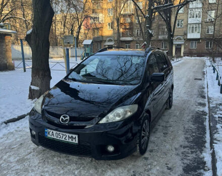 Черный Мазда 5, объемом двигателя 2 л и пробегом 220 тыс. км за 5500 $, фото 1 на Automoto.ua