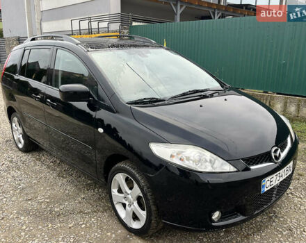 Черный Мазда 5, объемом двигателя 2 л и пробегом 224 тыс. км за 4900 $, фото 2 на Automoto.ua