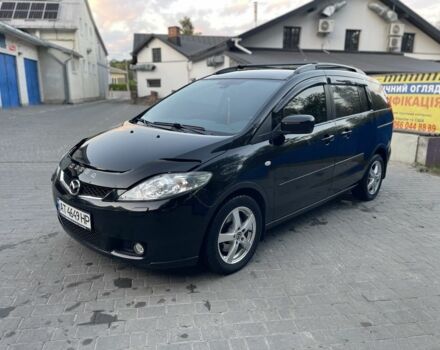Черный Мазда 5, объемом двигателя 2 л и пробегом 214 тыс. км за 5800 $, фото 1 на Automoto.ua