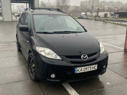 Черный Мазда 5, объемом двигателя 2 л и пробегом 450 тыс. км за 5500 $, фото 1 на Automoto.ua