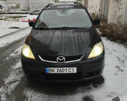 Черный Мазда 5, объемом двигателя 2 л и пробегом 296 тыс. км за 6000 $, фото 1 на Automoto.ua