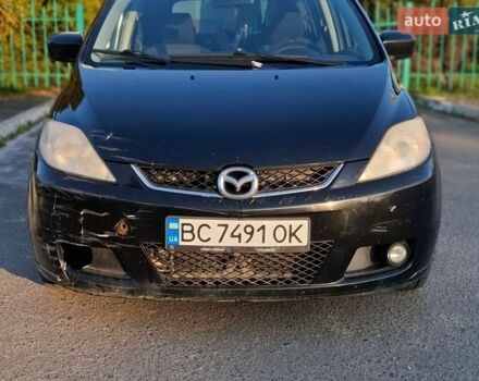Черный Мазда 5, объемом двигателя 2 л и пробегом 346 тыс. км за 3800 $, фото 1 на Automoto.ua