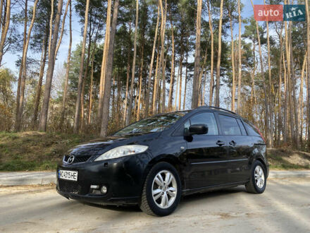 Черный Мазда 5, объемом двигателя 2 л и пробегом 200 тыс. км за 3600 $, фото 1 на Automoto.ua