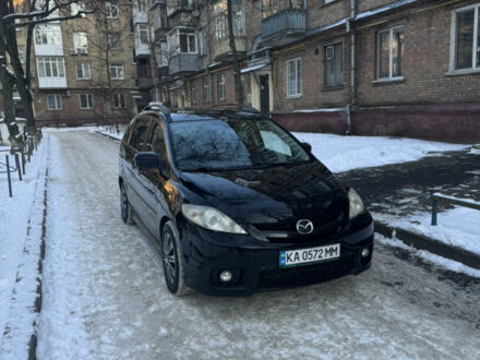Черный Мазда 5, объемом двигателя 2 л и пробегом 220 тыс. км за 5400 $, фото 1 на Automoto.ua