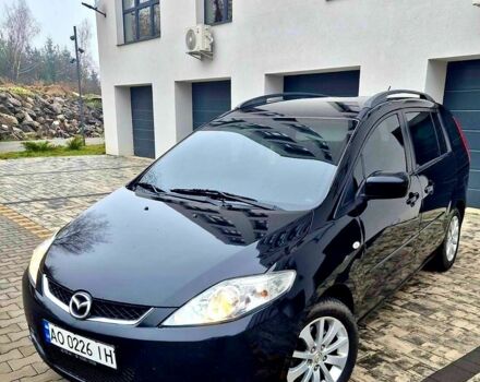 Черный Мазда 5, объемом двигателя 2 л и пробегом 221 тыс. км за 5300 $, фото 1 на Automoto.ua