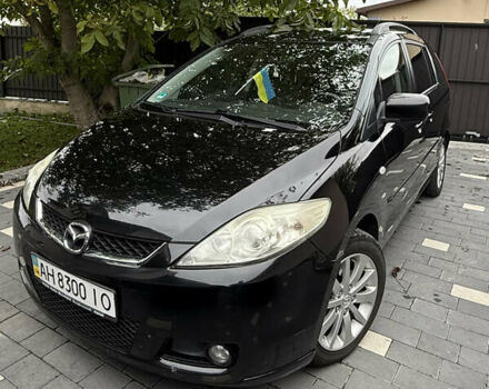 Черный Мазда 5, объемом двигателя 2 л и пробегом 228 тыс. км за 5100 $, фото 1 на Automoto.ua