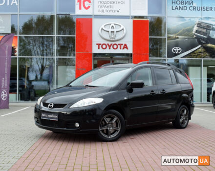 Черный Мазда 5, объемом двигателя 1.8 л и пробегом 269 тыс. км за 5200 $, фото 1 на Automoto.ua