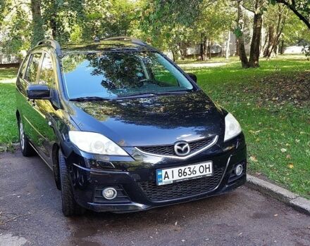 Черный Мазда 5, объемом двигателя 2 л и пробегом 216 тыс. км за 5900 $, фото 1 на Automoto.ua
